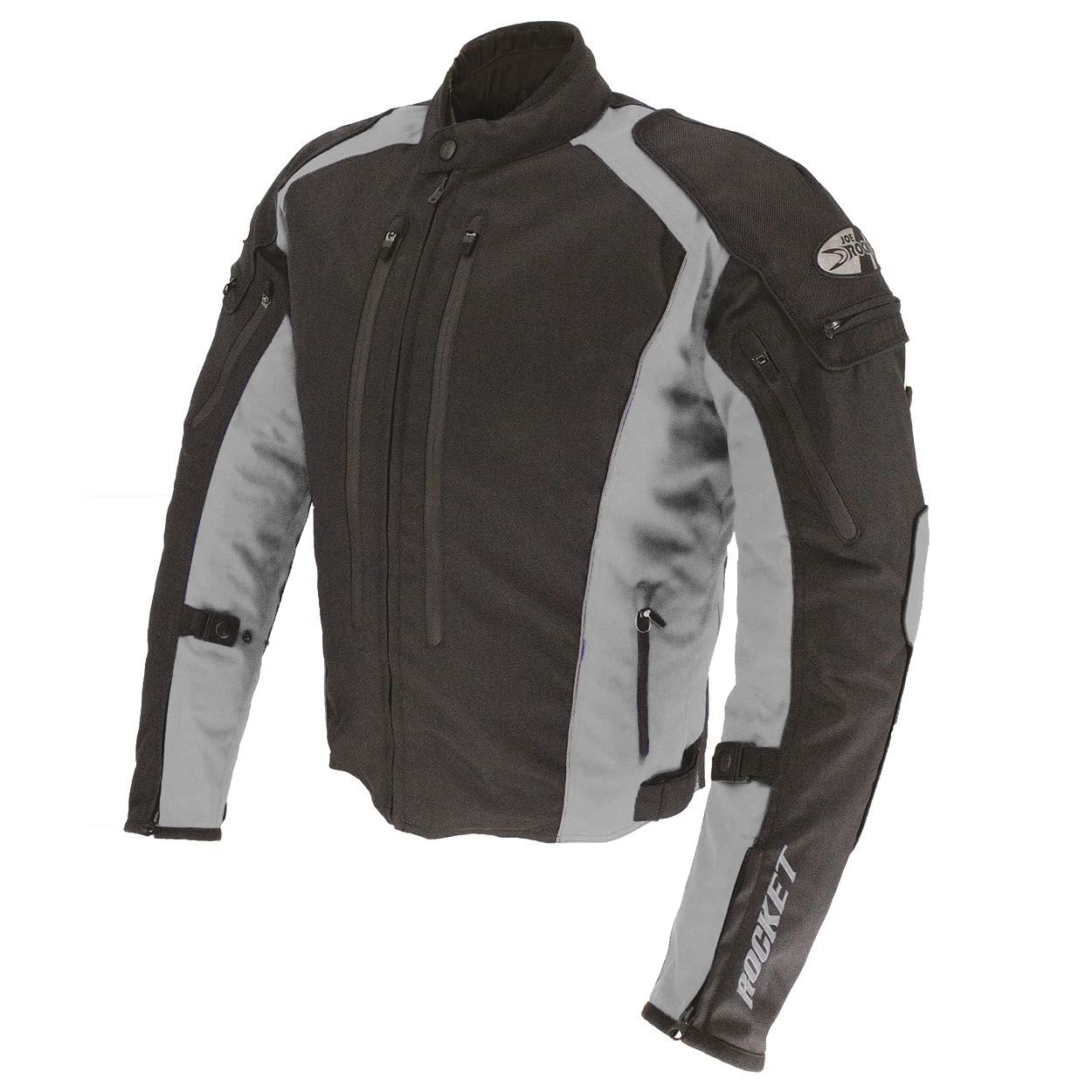 Joe Rocket Turbulent Men's Street Motorcycle Jacket - Black/Grey - 2X-Large - Durable Riding Gear for Urban Commuting & Adventure Tours