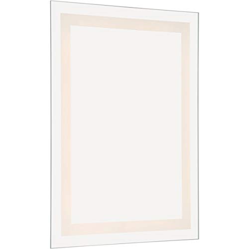 Access Lighting 71005LED-MIR Peninsula LED Bathroom Mirror 24x32 Inches - Modern Vanity Mirror with Energy-Efficient LED Lighting for Makeup, Shaving & Home Decor