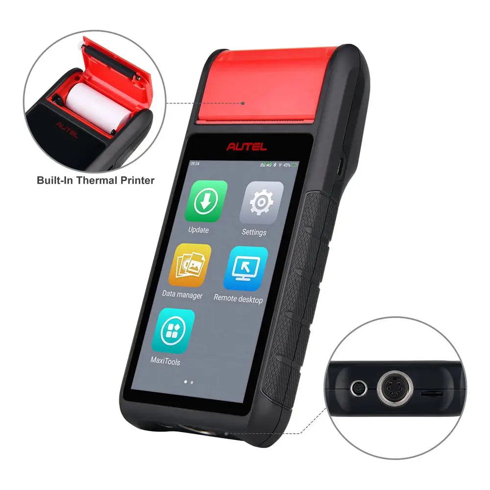 Autel MaxiBAS BT608 Professional Car Battery & Electrical System Tester Kit with Touchscreen Display - Diagnose Battery Health, Alternator, Starter for Cars, Trucks, SUVs - Perfect for Mechanics & DIY Auto Repair
