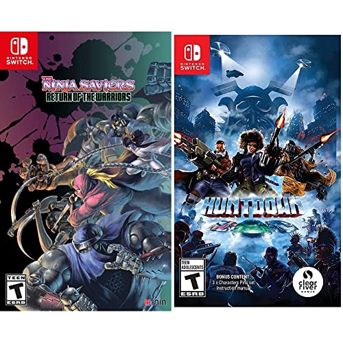 The Ninja Saviors - Return of The Warriors & Huntdown - Action-Packed Nintendo Switch Games for Retro & Modern Combat Enthusiasts | Perfect for Solo & Multiplayer Gaming Sessions