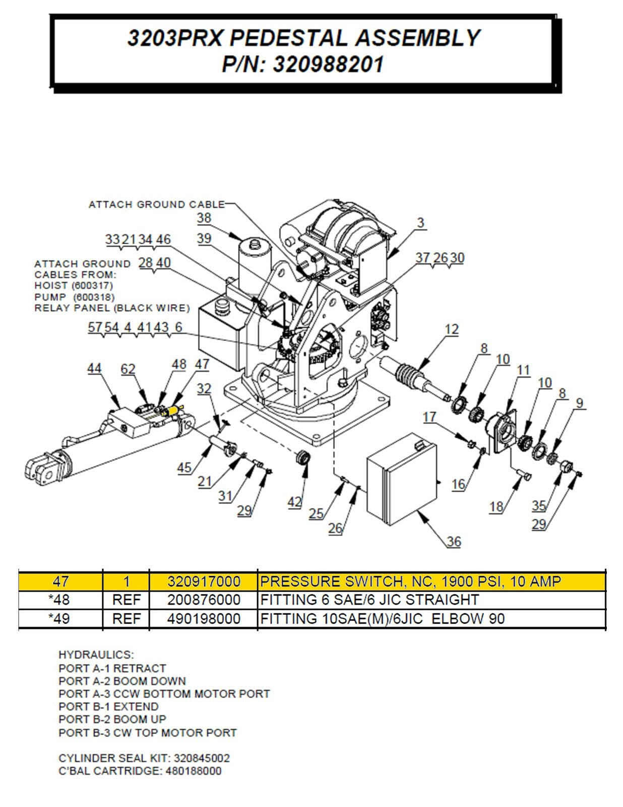 High Pressure Switch N.C. 1,900 PSI - Heavy Duty Pressure Control for Hydraulic Systems & Industrial Equipment