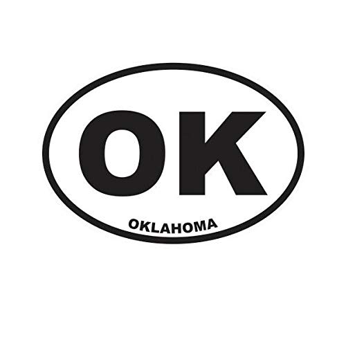 EW Designs Oklahoma State Oval Vinyl Sticker Decal - 5