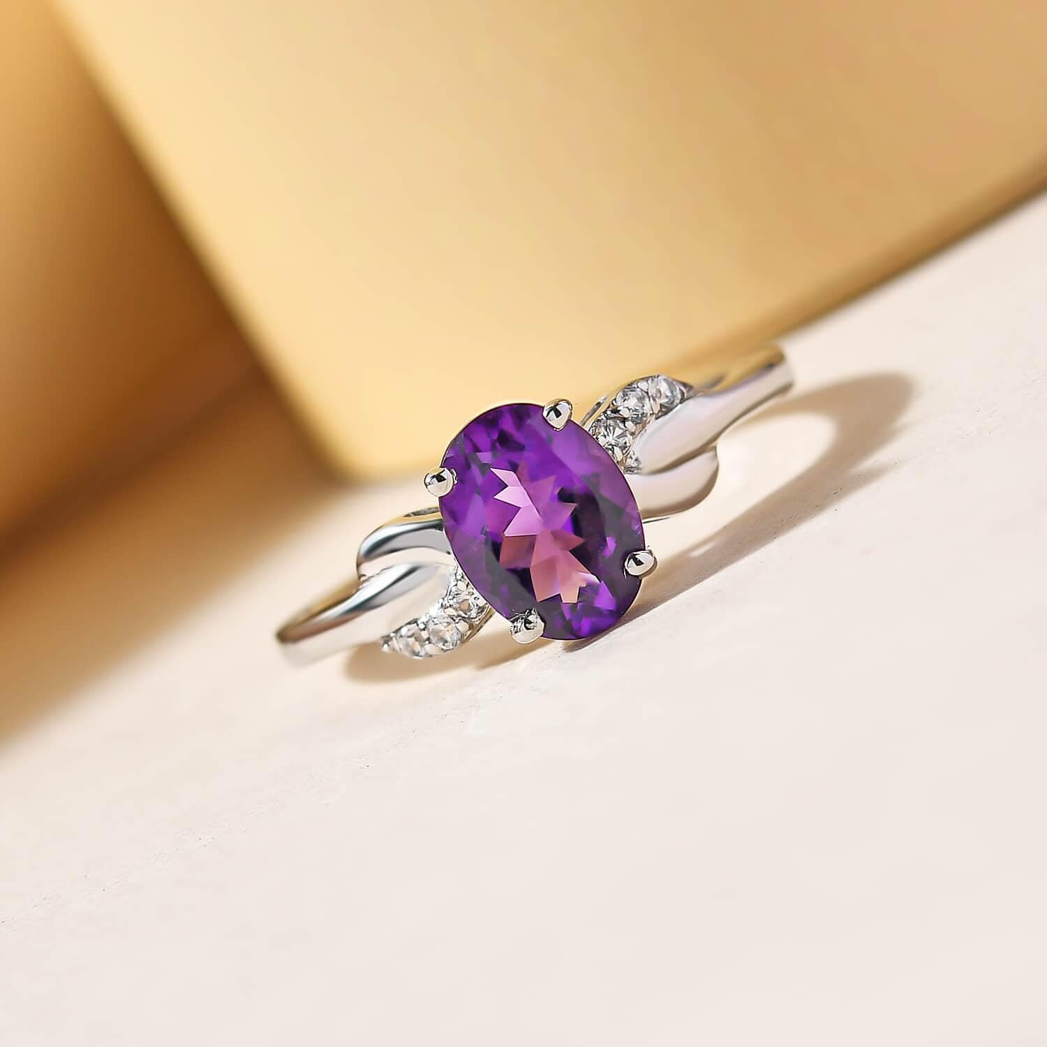 925 Sterling Silver Zircon Birthstone Ring for Women | Elegant Statement Jewelry | Perfect Birthday Gift & Anniversary Present | Ideal for Parties, Date Nights & Special Occasions