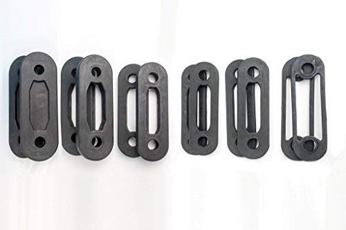 SoloFlex Resistance Bands Set - 6 Pairs (385lb Total) with 100lb, 50lb, 25lb, 10lb, 5lb & 2.5lb Bands - Premium Home Gym Equipment for Strength Training, Physical Therapy & Full Body Workouts