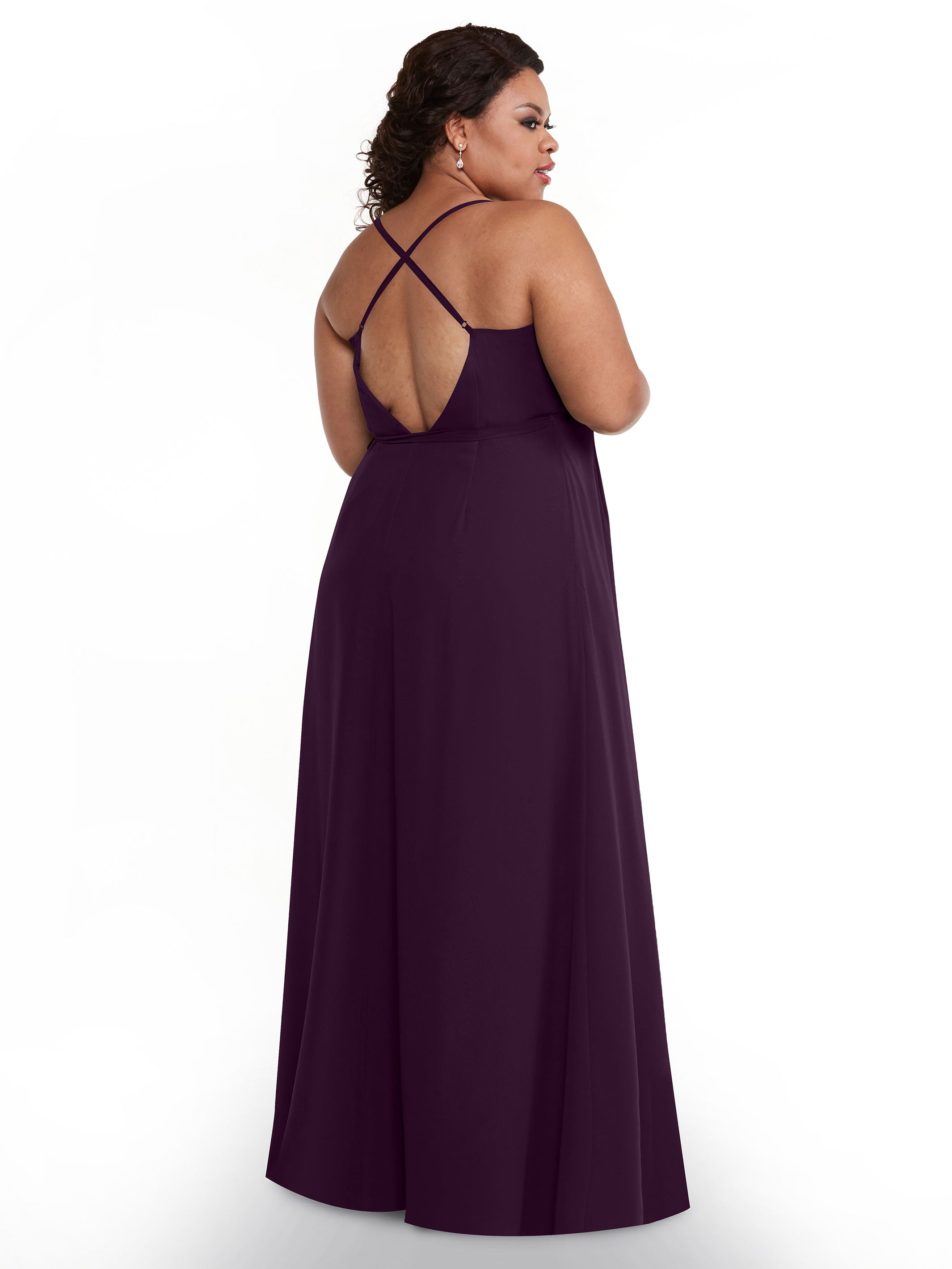 Elegant 80171 Sheath Chiffon Bridesmaid Dress with Adjustable Self-Tie Waist Sash - Perfect for Weddings, Formal Events & Special Occasions
