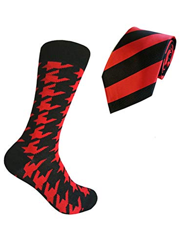 Black/Red Houndstooth