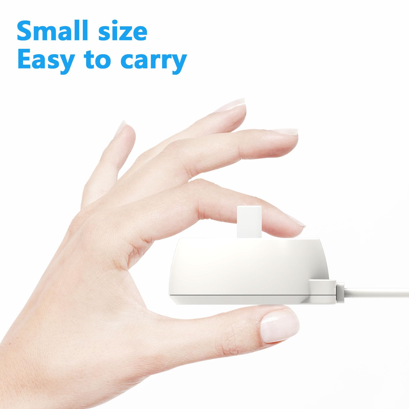 Oral B Electric Toothbrush Replacement Charger Base - Compatible with Pro 1000 2000 2500 3000 3709 3728 3757 5000 7000 7500 Genius & IO Series 3 4 5 6 - Inductive Power Cord for Home Travel & Bathroom Use