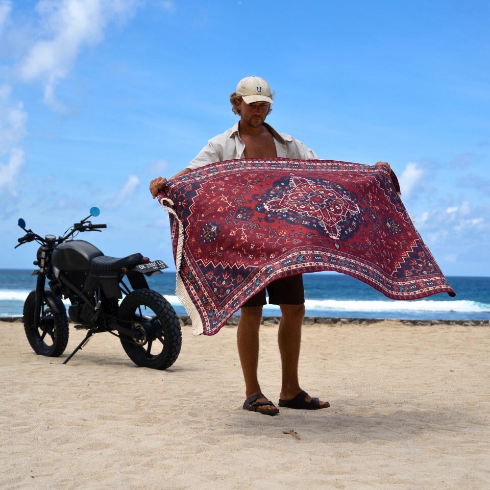 Azra Premium Sand-Free Beach Towel - Quick Dry, Super Absorbent, Large Size - Perfect for Beach, Pool, Travel & Outdoor Activities