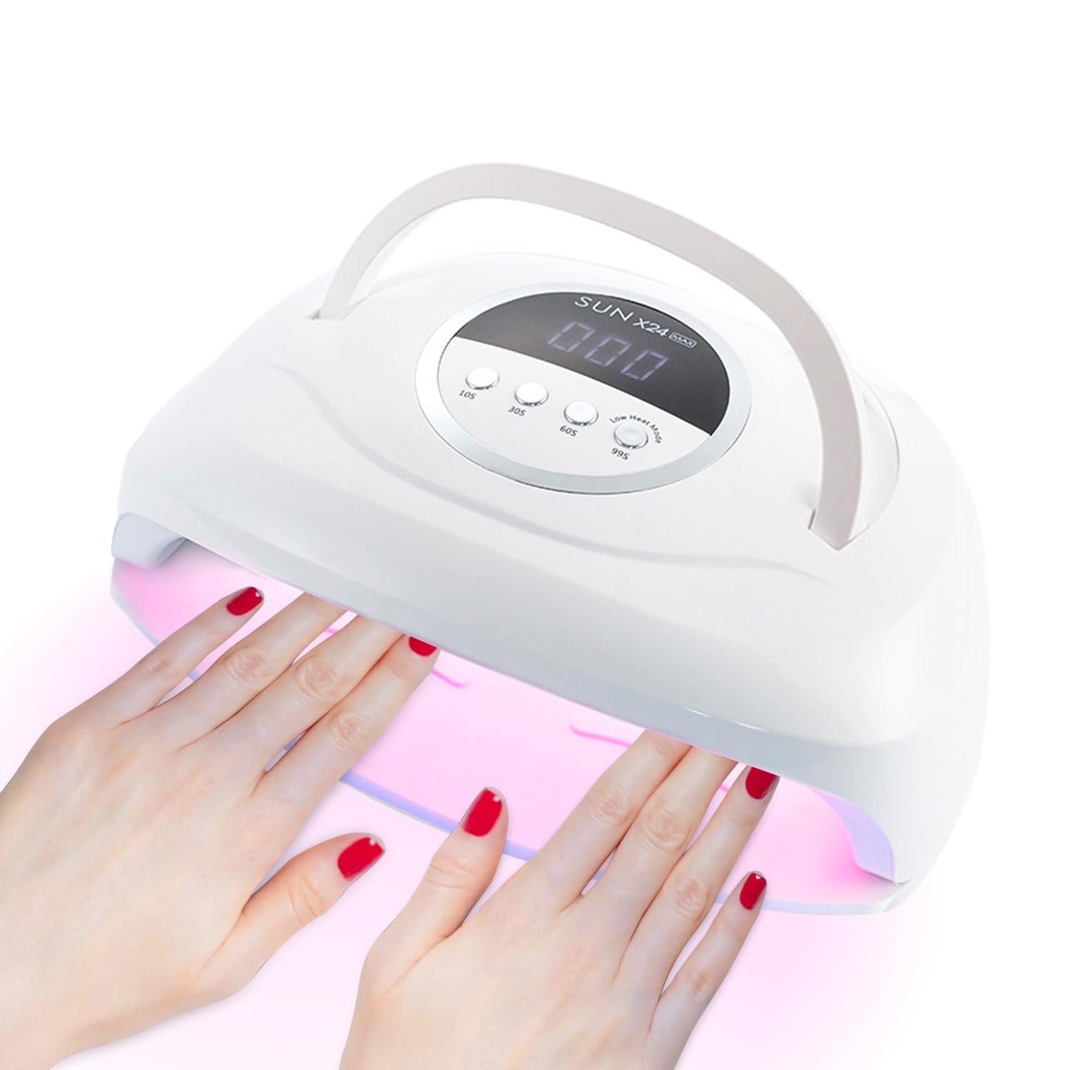 Professional 320W UV LED Nail Lamp - Fast Curing Gel Dryer with 84 LED Beads & Auto Sensor, 4 Timer Settings, Portable Handle for Salon & Home Manicure | Perfect for Gel Polish, Acrylic Nails & DIY Nail Art