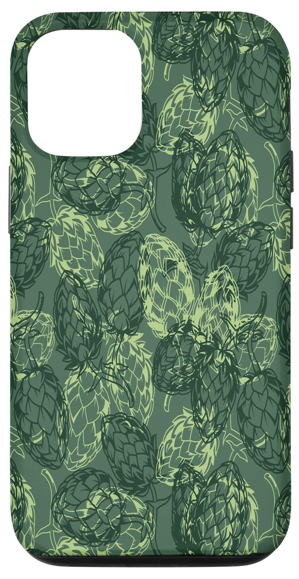 iPhone 12/12 Pro Case - Green Hops Beer Design Protective Cover for Men | Perfect Gift for Beer Lovers & Craft Beer Enthusiasts | Durable Phone Case for Daily Use, Parties & Outdoor Activities