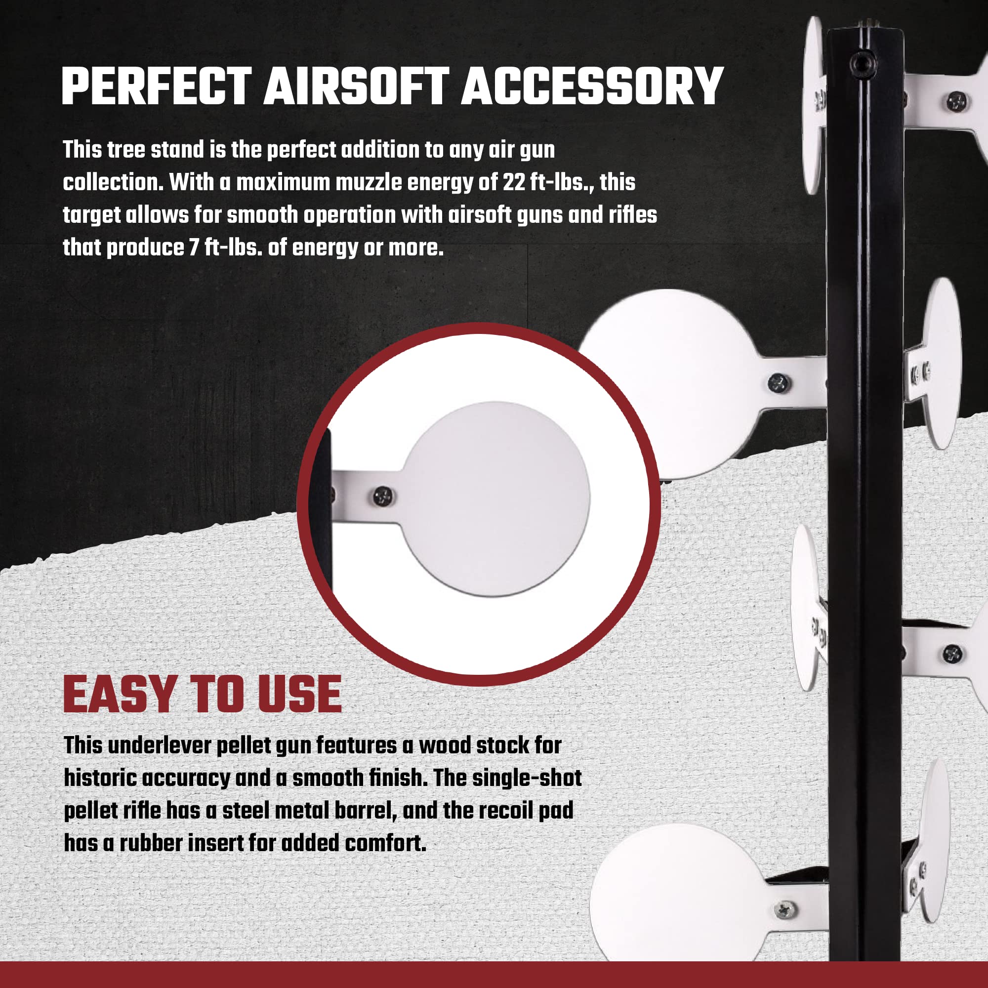 Air Venturi Airgun Target - High-Quality Shooting Practice Target for Air Rifles & Pellet Guns | Perfect for Backyard Training, Hunting Prep & Competitive Shooting