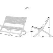 Patio Sense 63291 Folding Bench - Solid Acacia Wood Indoor/Outdoor Portable Seat with Teak Oil Finish | No Assembly Required | Perfect for Patio, Garden, Deck & Small Space Living
