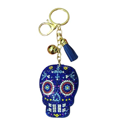 Blue Sugar Skull (Gold)