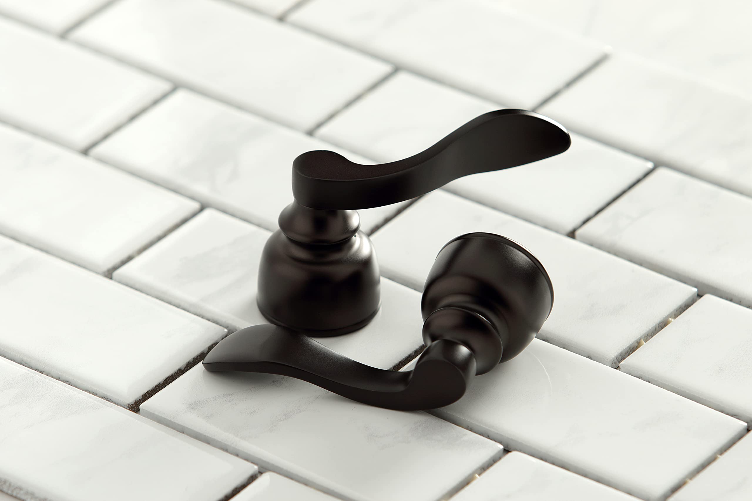 Kingston Brass KB325NFL NuWave French Three-Handle Bidet Faucet in Oil Rubbed Bronze - Perfect for Bathroom Renovation & Modern Toilet Upgrades