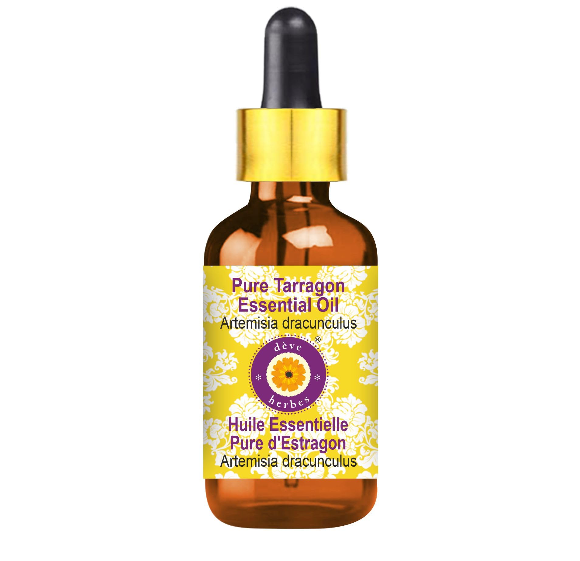 Pure Tarragon Essential Oil (Artemisia dracunculus) 5ml - Steam Distilled, 100% Natural with Glass Dropper - Perfect for Aromatherapy, Massage & DIY Skincare