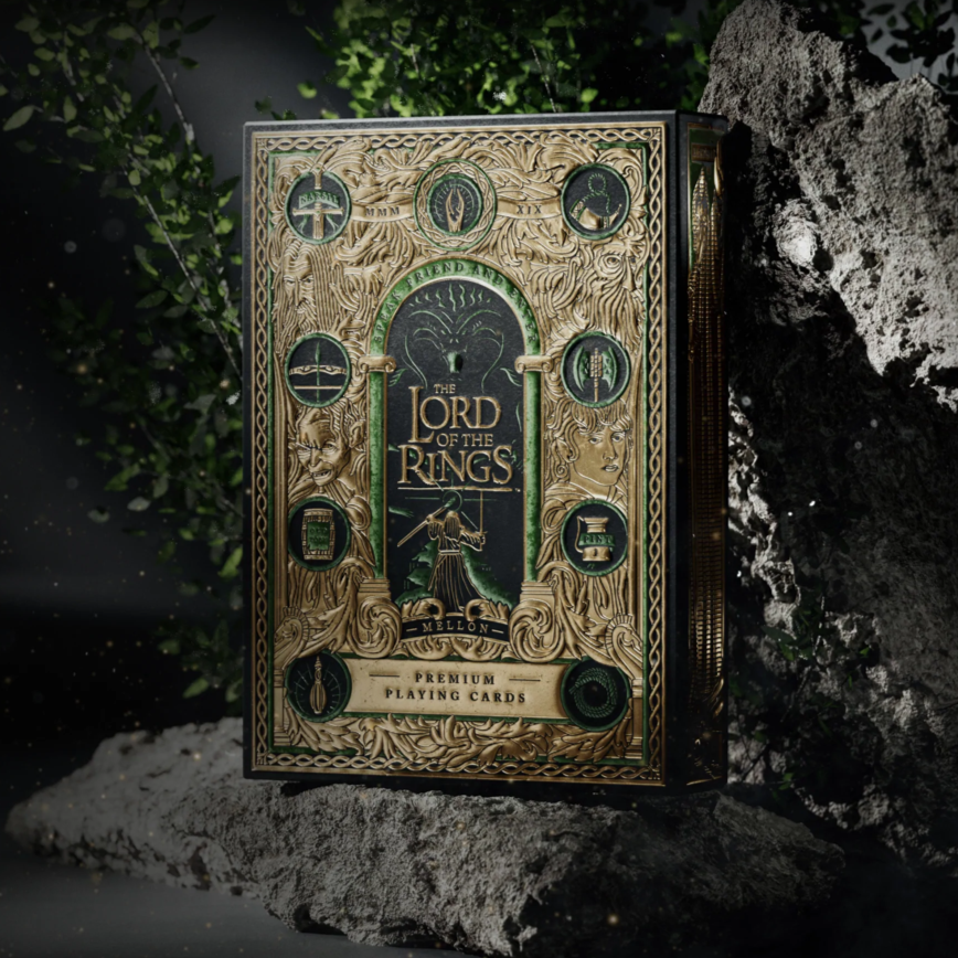 The Lord of the Rings Playing Cards - Premium Collectible Deck for Poker, Blackjack & Magic Tricks | Perfect for Game Nights, Gifts & Tolkien Fans