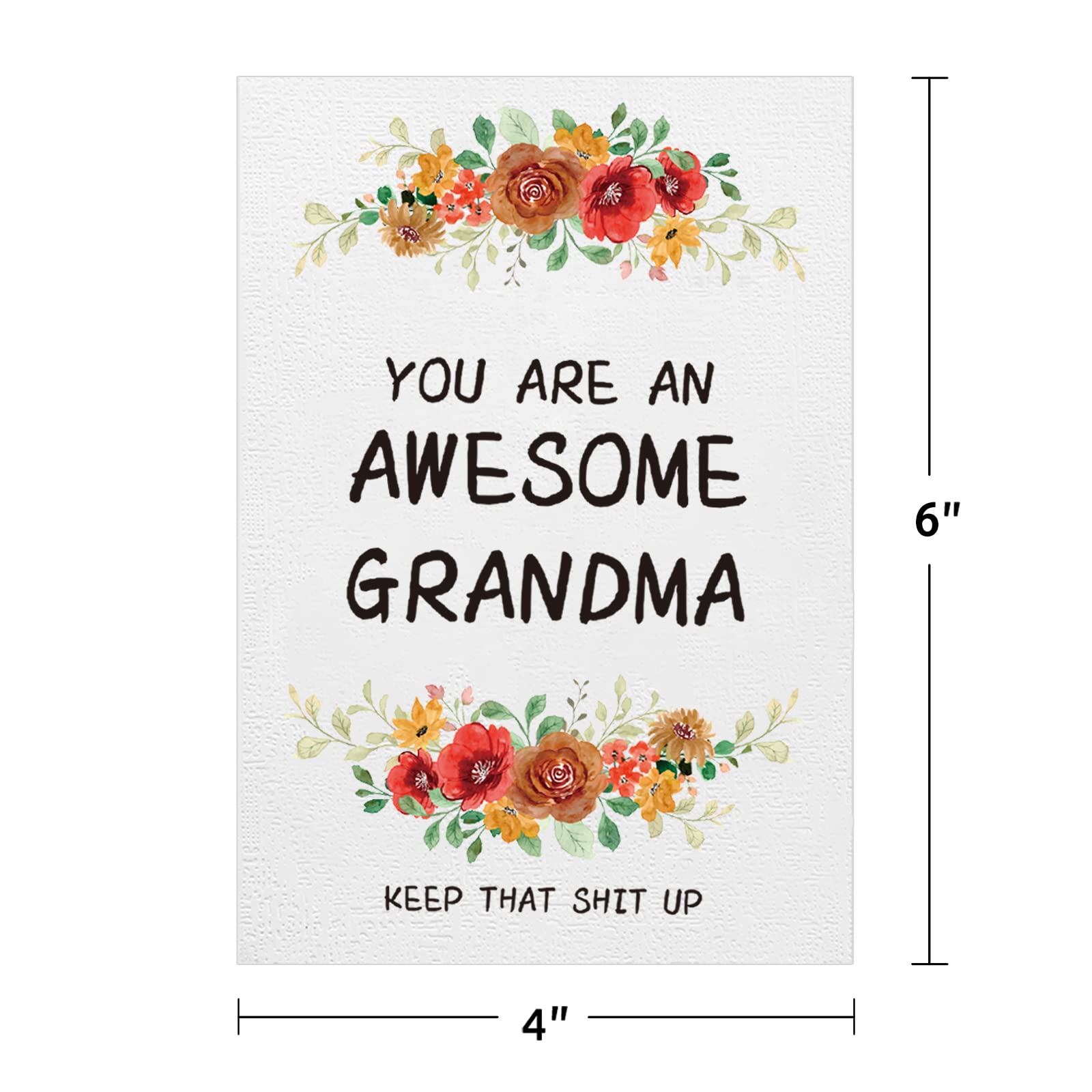 Funny Mother's Day Card for Grandma - Heartwarming Grandmother Nana Gift from Grandchildren | Perfect for Mother's Day, Christmas & Birthday Celebrations | Express Love & Appreciation with This Sentimental Greeting Card