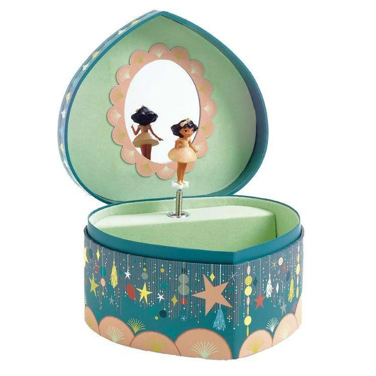 Djeco Happy Party Musical Jewelry Box - Elegant Gift for Birthdays, Weddings & Special Occasions - Perfect for Home Decor & Jewelry Storage