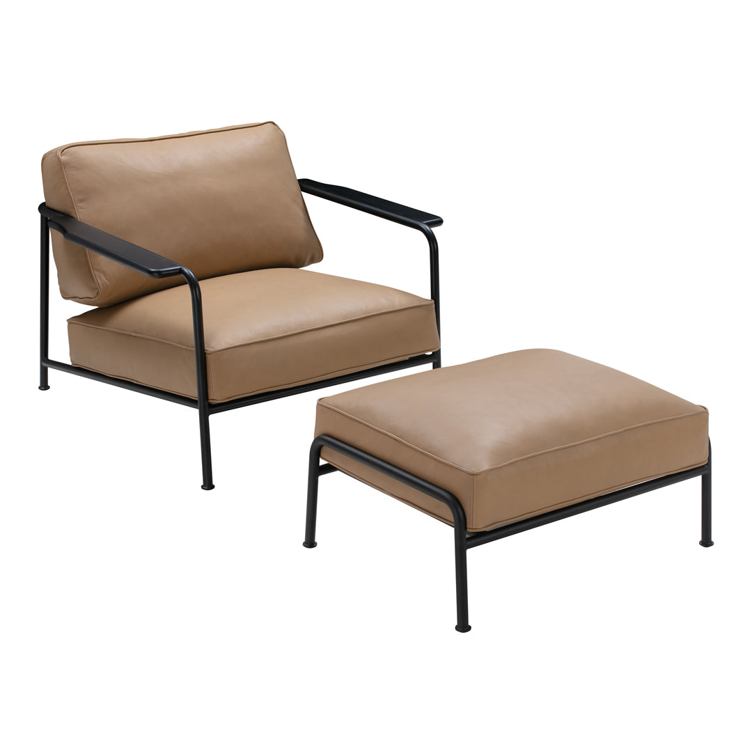 365 North Aero Footstool by Wendelbo - Modern Adjustable Ottoman for Living Room, Bedroom & Office - Comfortable Footrest with Ergonomic Design