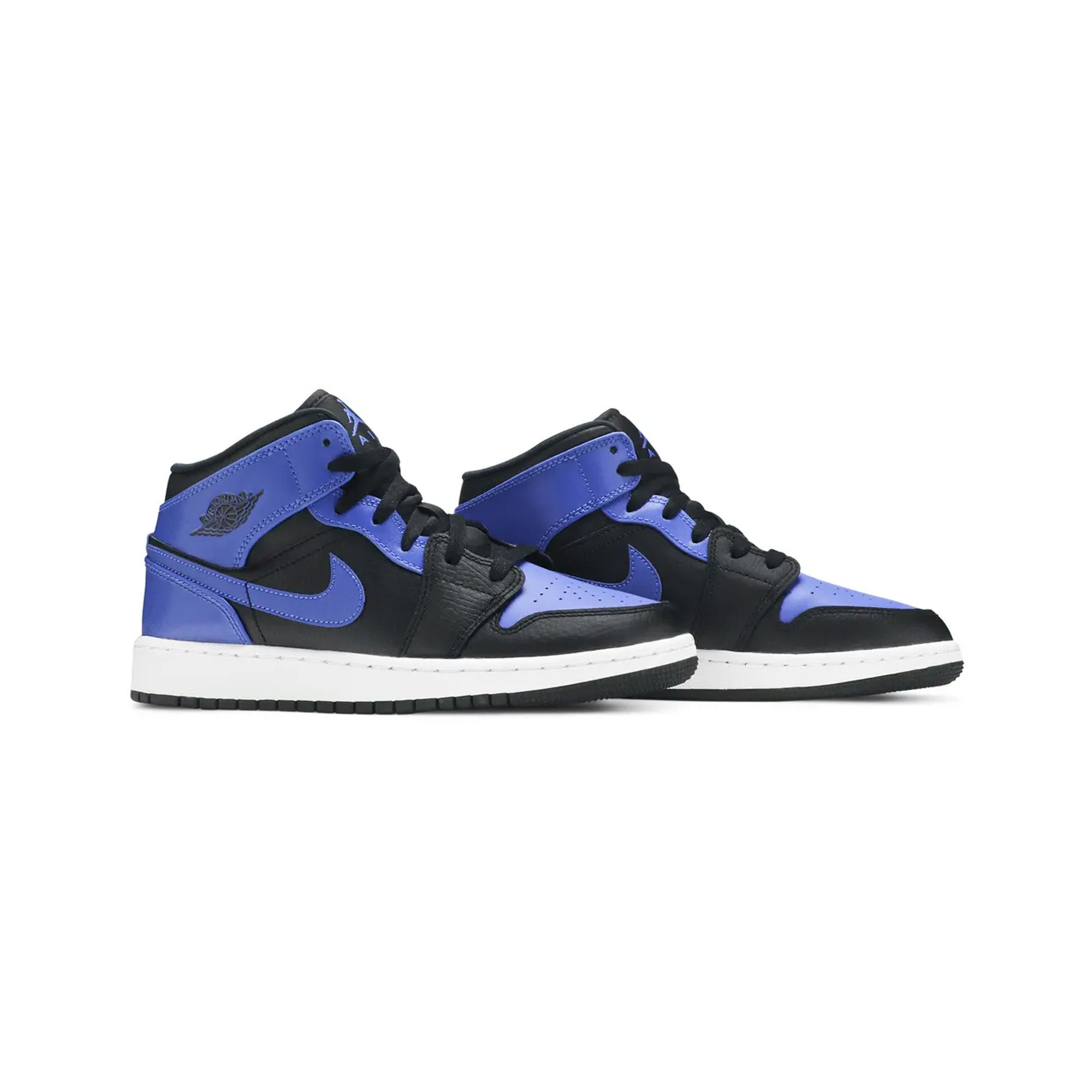 Air Jordan 1 Mid 'Hyper Royal' GS Basketball Shoes - Stylish Sneakers for Women & Girls - Perfect for Sports, Casual Wear & Street Fashion