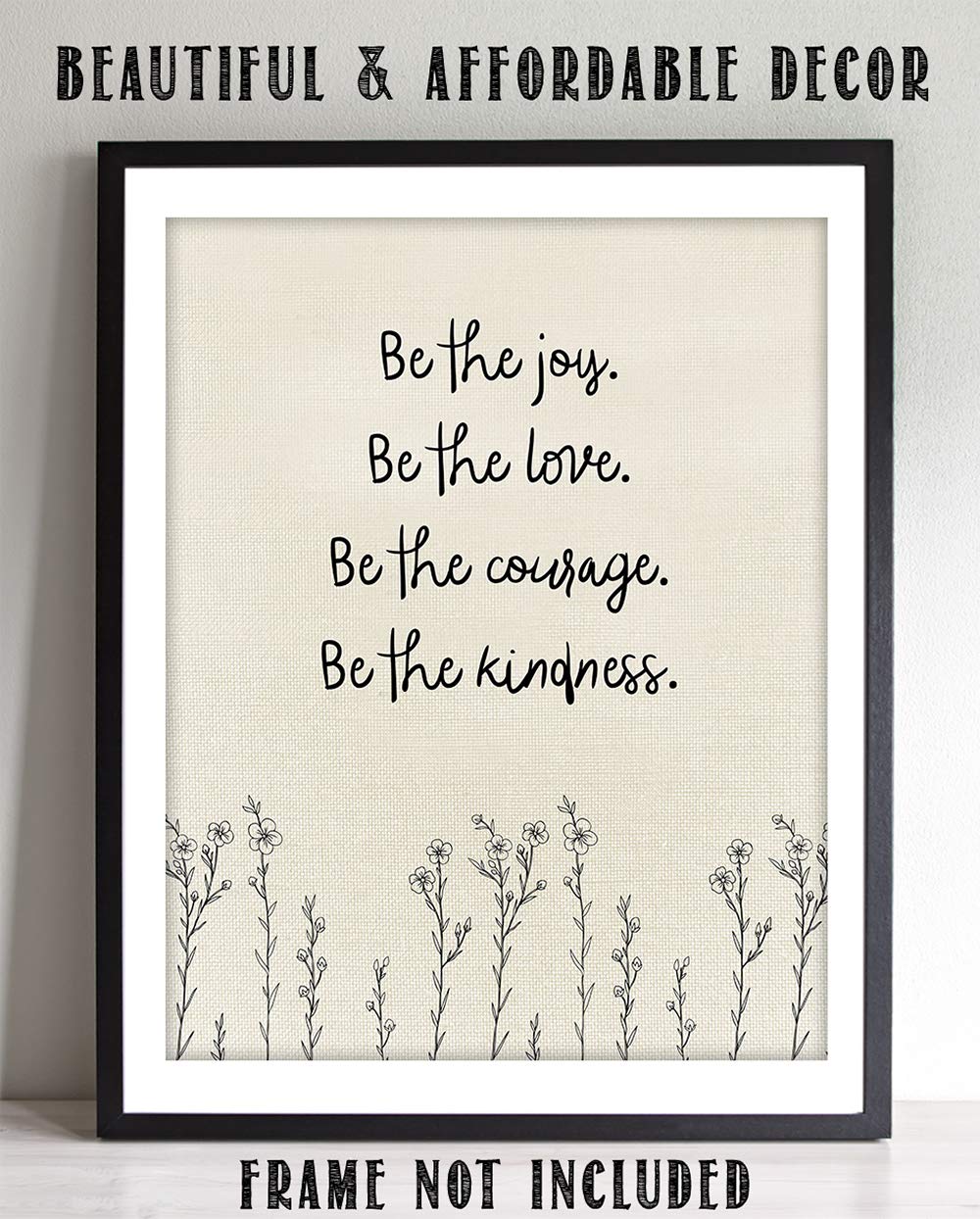 TJ Originals - Motivational Positive Wall Art with Inspiring Quotes, Spiritual Zen Decor for Living Room & Office, Modern Zen Gifts for Women & Men, Desk Decor (Be The Love) - Perfect for Home, Office & Meditation Spaces