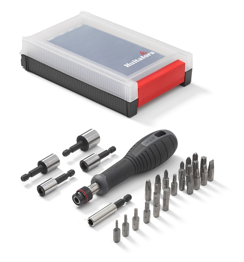 Hultafors Bit Holder Set with Short Bits - Durable Screwdriver Bit Holder for DIY & Professional Use - Perfect for Home Repair, Woodworking & Automotive Projects