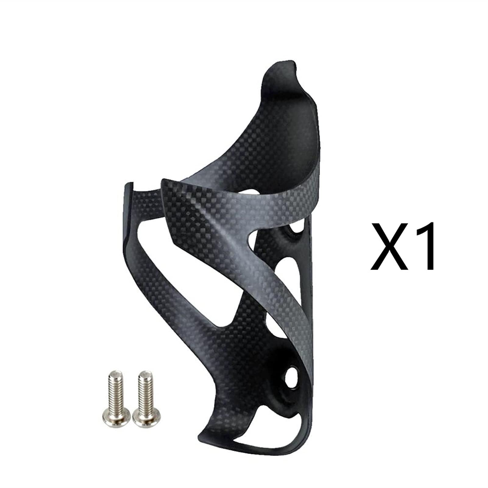 Premium 2PCS Full Carbon Fiber Bicycle Water Bottle Holder - Lightweight & Durable Matte Black Bike Bottle Cage for Mountain & Road Cycling - Easy Installation for Hydration During Rides, Commuting & Outdoor Adventures