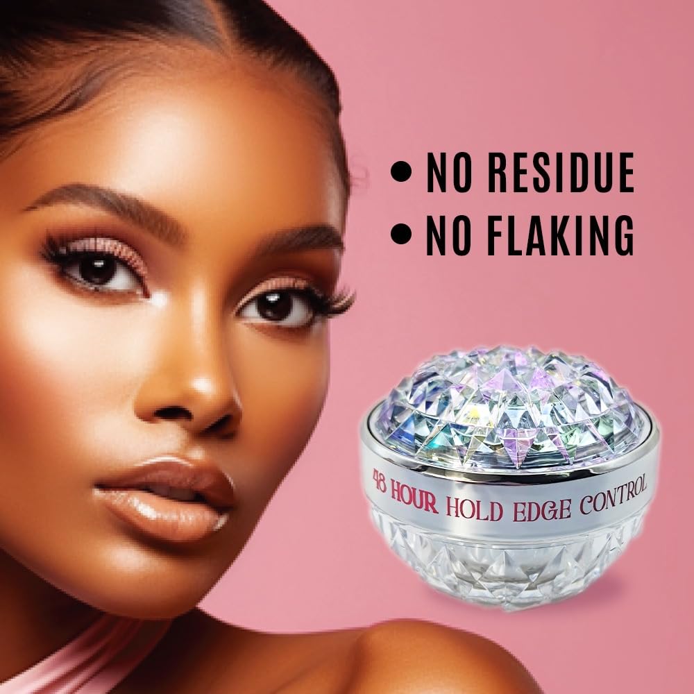 Organic Coconut Oil Edge Control for Natural Hair - Smooth & Define Edges - Perfect for Braids, Twists & Natural Hairstyles - Vegan & Chemical-Free Hair Styling Gel