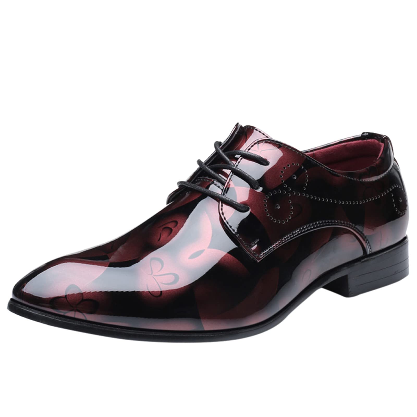 Men's Comfortable Slip-On Dress Shoes - Classic PU Leather Low Top White Shoes for Business, Office & Formal Occasions