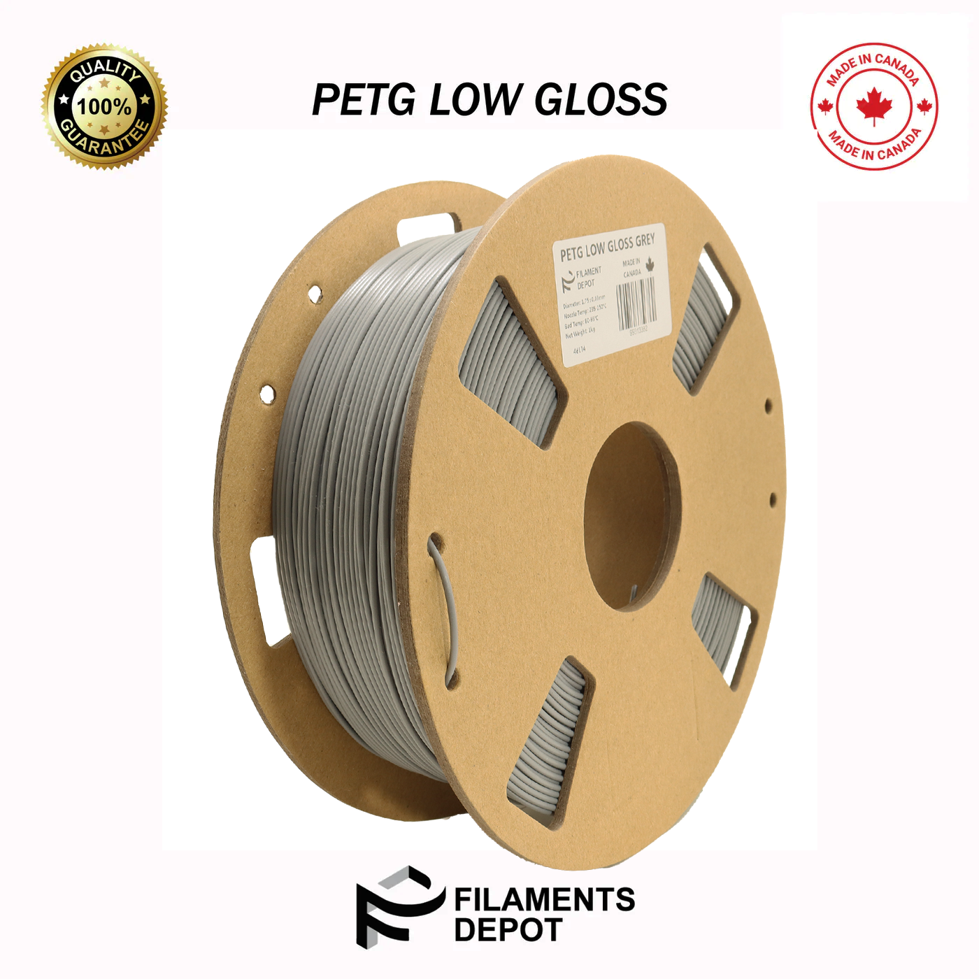 Premium Low Gloss PETG Filament for 3D Printing - High Strength, Smooth Finish | Ideal for Functional Prototypes, DIY Projects & Industrial Applications