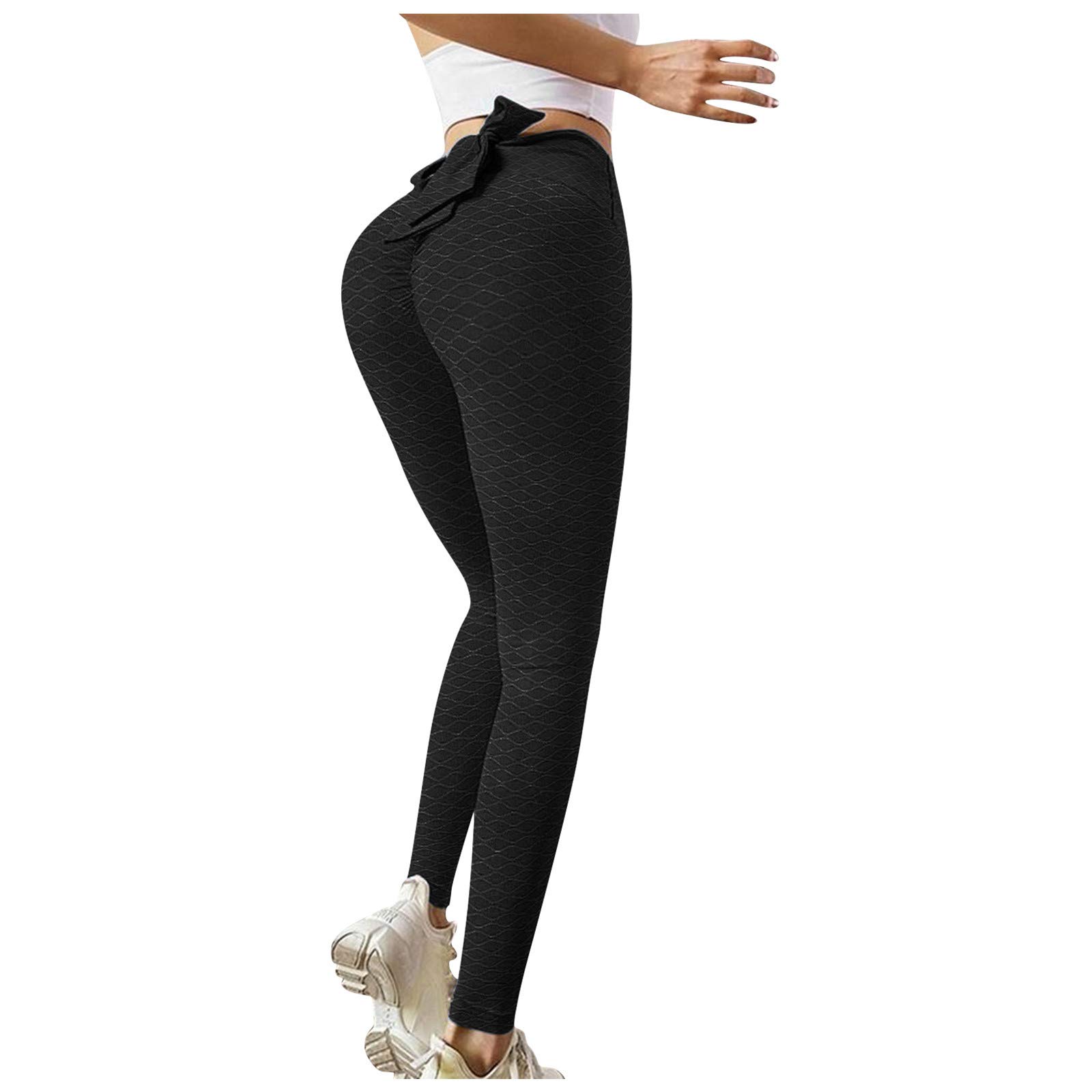 High Waist Stretchy Yoga Pants for Women - Printed Workout Leggings with Butt Lifting Design - Plus Size Fitness Tights for Yoga, Running & Gym