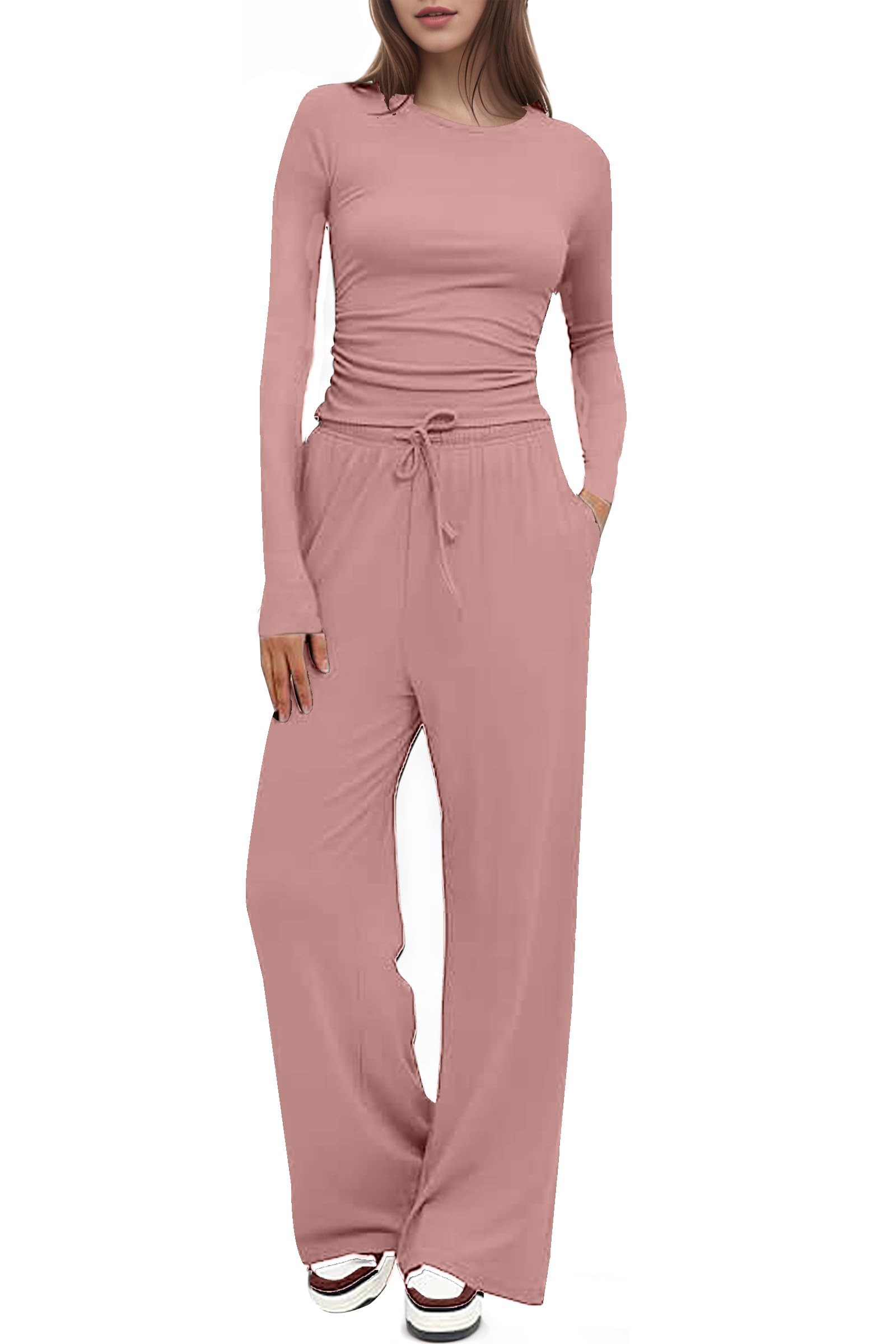 Women's 2 Piece Sweatsuit 2025 - Soft Lounge Set & Jogging Suit Matching Outfit - Comfortable Casual Wear for Home, Gym & Running - Trendy Athleisure Set for Women