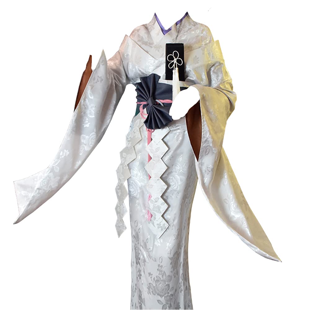 Gegexli Identity V The Geisha Michiko Cosplay Costume - Anime Kimono Outfit for Halloween, Conventions & Cosplay Events | Perfect for Game Fans & Japanese Culture Enthusiasts