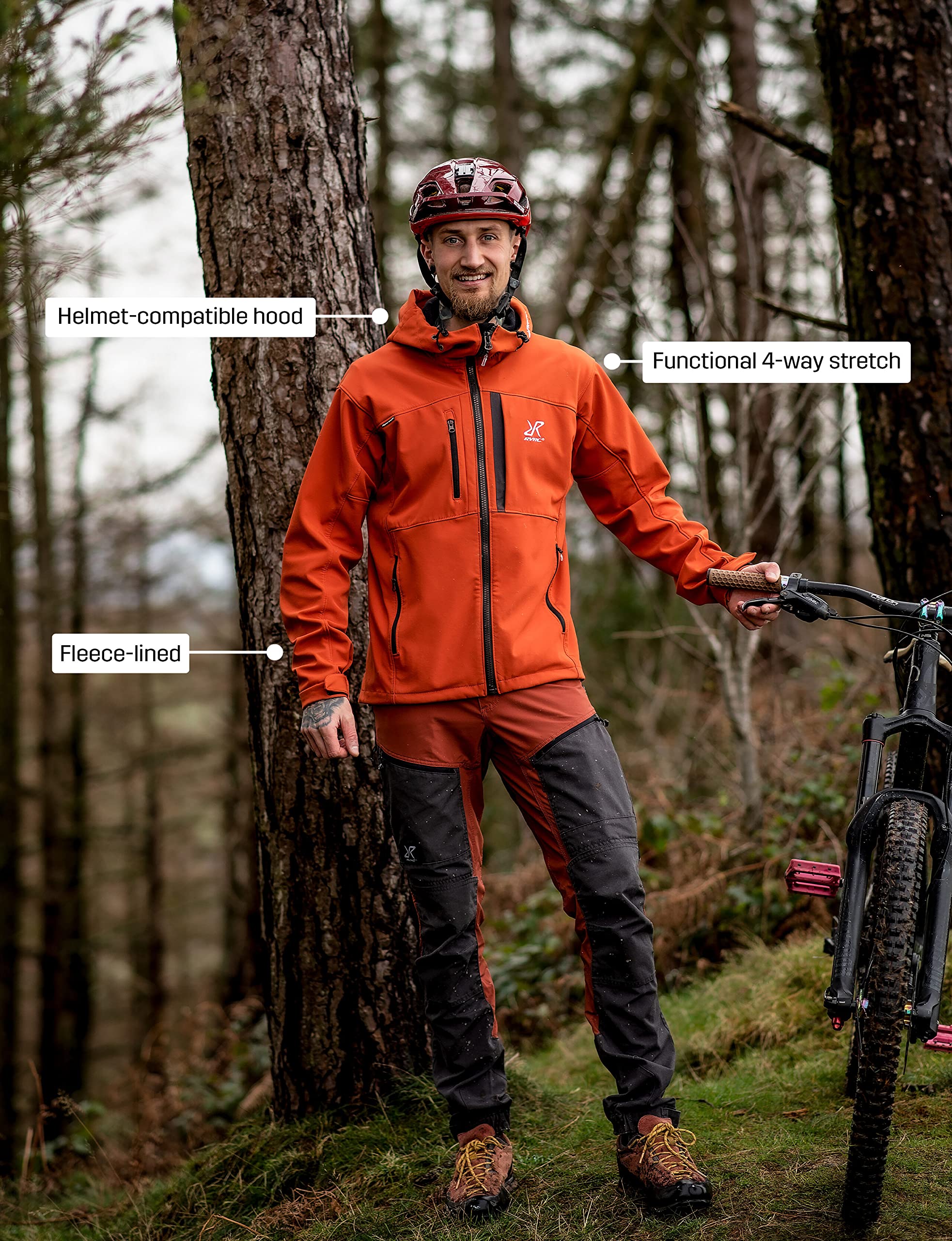 RevolutionRace Men's Hiball Jacket - Waterproof, Breathable & Lightweight Outdoor Jacket for Hiking, Camping & Adventure | All-Season Windproof Raincoat for Active Lifestyles