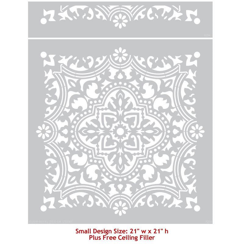 Anatolia Tile Stencil Kit - Reusable DIY Ceramic & Mosaic Tile Painting Template for Home Decor, Bathroom & Kitchen Backsplash - Perfect for DIY Crafts, Wall Art & Floor Designs