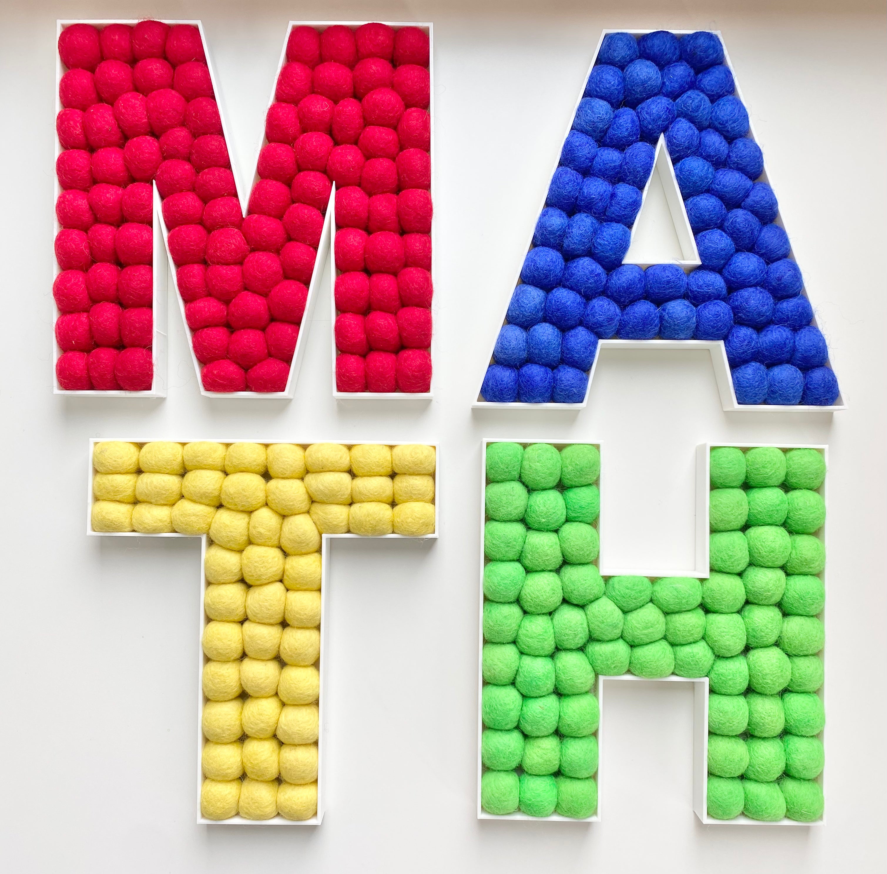 Math Symbol Wall Decor - Educational Classroom & Home Schooling Decorations for Kids & Teachers | Perfect for Learning Spaces, Study Rooms & Math-Themed Nurseries