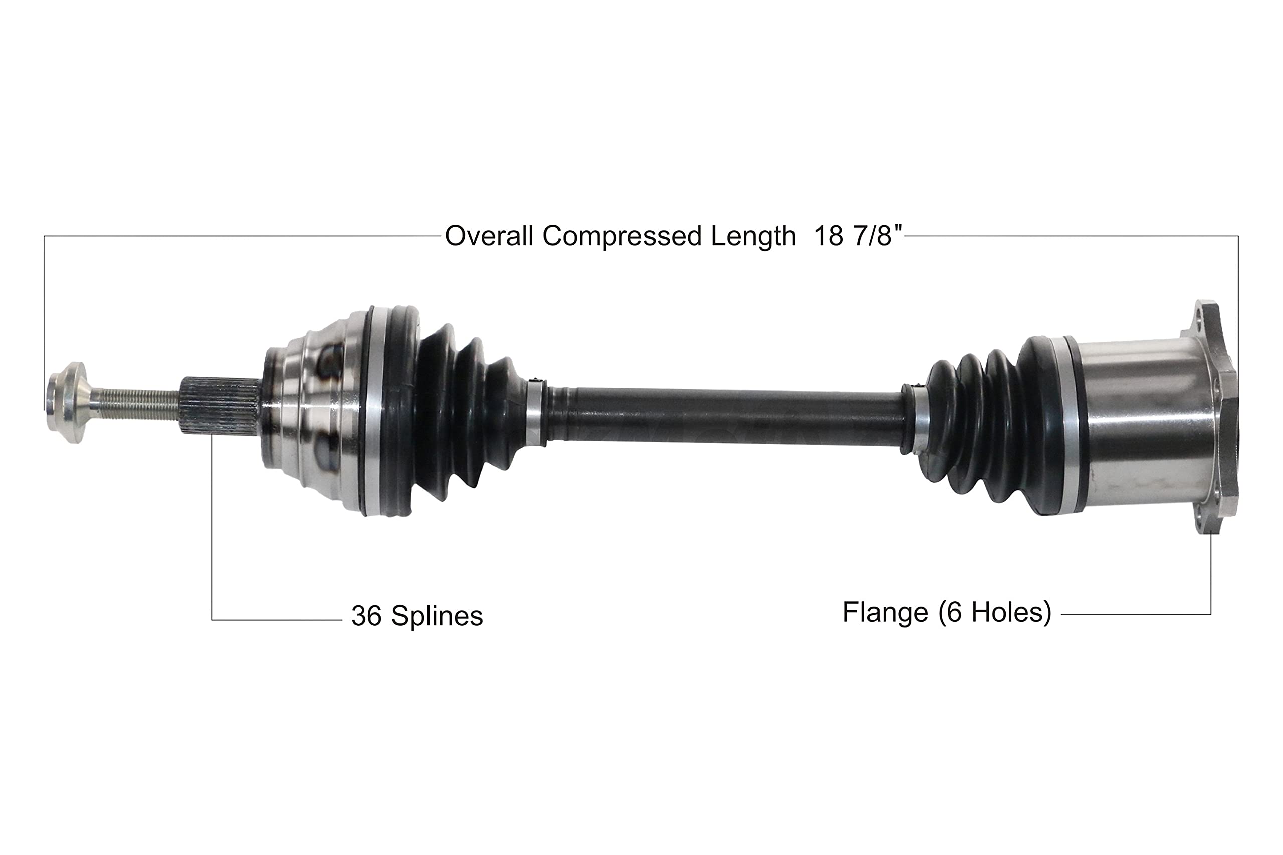 AD-8724 Front Driver Side CV Axle Shaft - Replacement Car Part for Smooth Driving & Vehicle Performance | Compatible with [Make/Model] | Perfect for DIY Auto Repairs & Maintenance