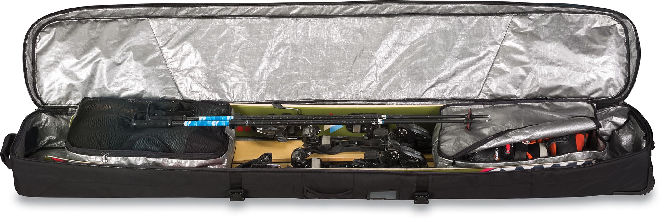 Dakine Boundary Ski Roller Bag - Waterproof Travel Ski Carrier with Wheels for Easy Transport | Perfect for Air Travel, Mountain Trips & Ski Resort Vacations