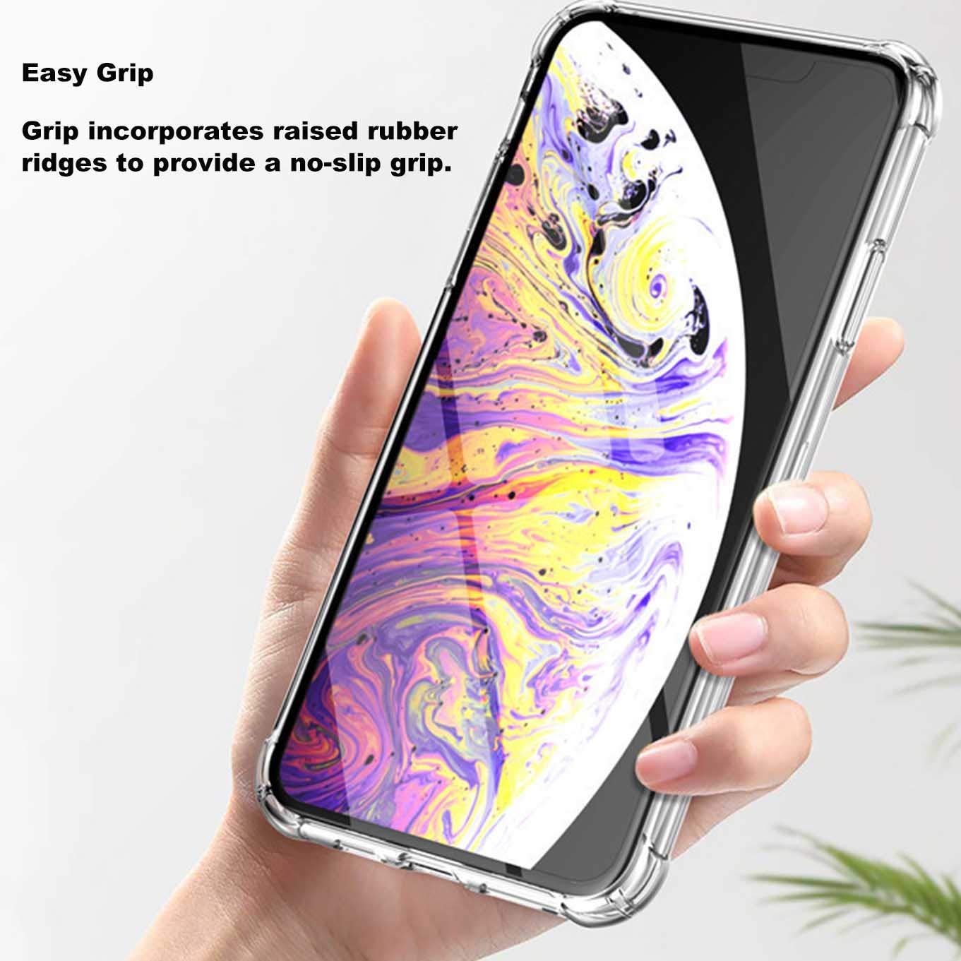 [2-Pack] Crystal Clear Protective Case for iPhone 11 Pro Max 6.5 Inch (2019) - Slim Fit, Shockproof & Scratch Resistant Cover | Perfect for Daily Use, Work & Outdoor Activities