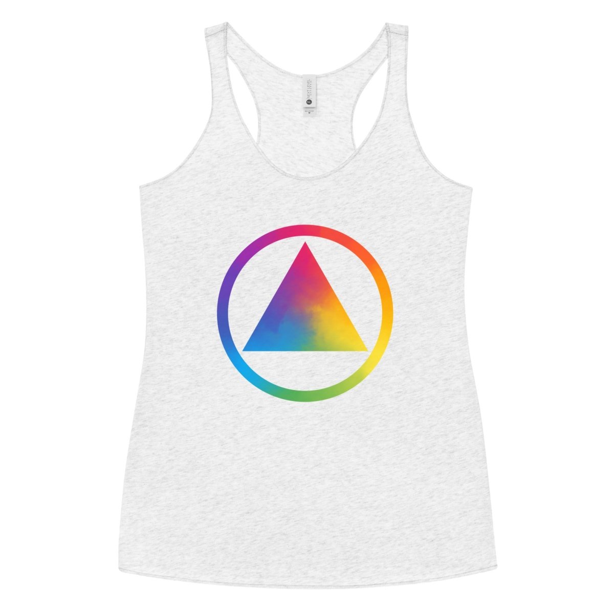 Rainbow Resilience Pride Women's Racerback Tank Top - LGBTQ+ Pride Month Workout Shirt for Gym, Running & Casual Wear