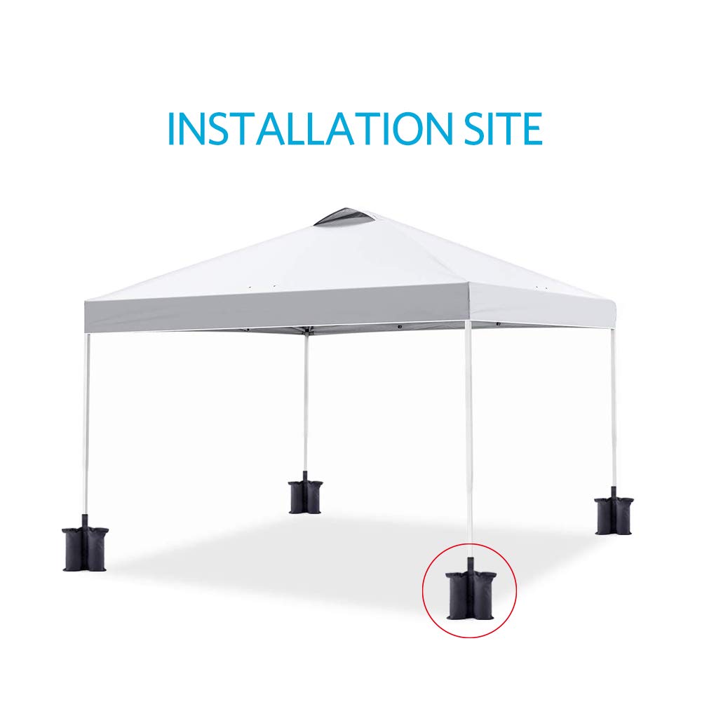 Onnicno 4-Pack Canopy Tent Weights Sand Bags - Heavy Duty Leg Weights for Pop Up Canopies, Outdoor Events & Beach Tents - Perfect for Parties, Camping & Market Stalls
