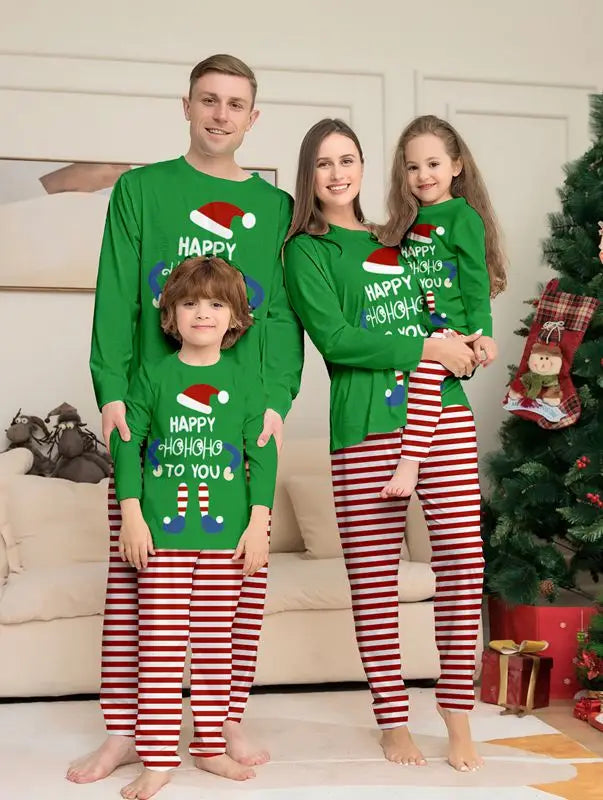**Family Matching Christmas Pajamas for Couples & Kids - Cozy Holiday Sleepwear for Festive Nights & Family Photos**