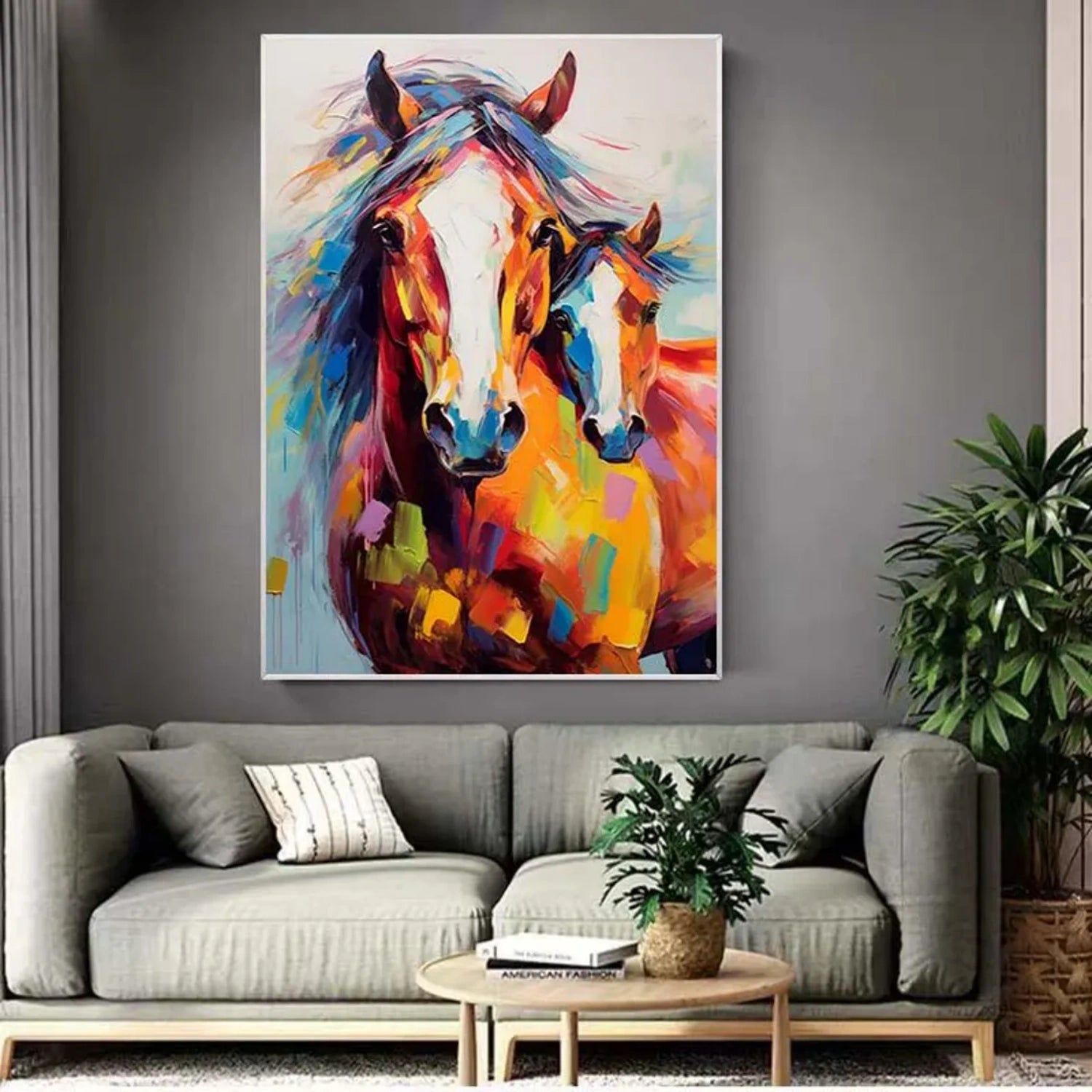 Animal Art Painting #AP157 - Handmade Wildlife Canvas Art for Home & Office Decor - Perfect for Living Room, Bedroom, or Gift