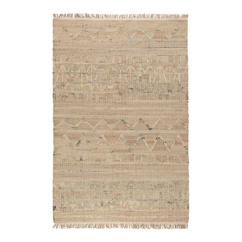 KOSAS Home Megan Area Rug 5' x 8' - Natural Jute Fiber Rug for Bedroom, Living Room & Kitchen - Soft Boho Chic Decor for Cozy Home Spaces