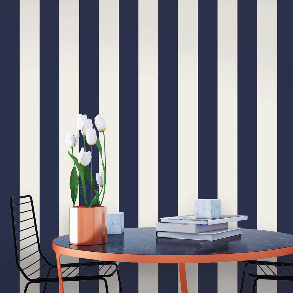 Single Stripe Peel and Stick Wallpaper Border - Self-Adhesive Decorative Wall Trim for Bedroom, Nursery, Living Room & Home Decor
