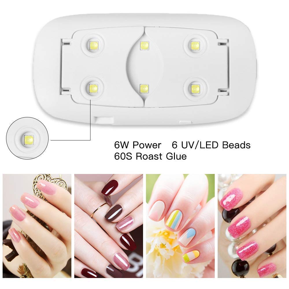 ROSEFINCH USB Nail Polish Dryer - LED UV Light for Fast Curing | Home & Salon Use