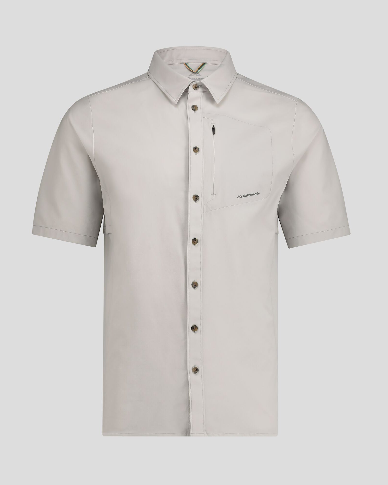 Men's Sun Breaker Short Sleeve Shirt - UPF 50+ UV Protection, Lightweight Quick-Dry Fishing Shirt for Outdoor Activities, Hiking & Beach Wear - Mist Color