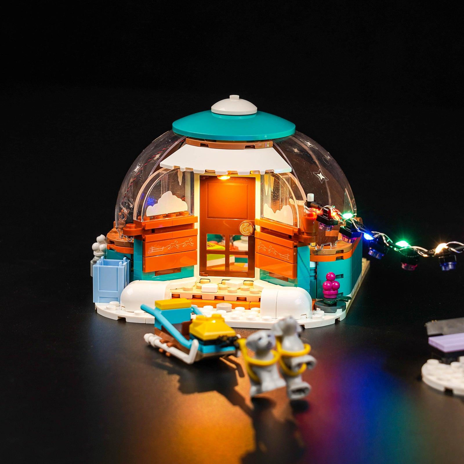 LED Lighting Kit for Igloo Holiday Adventure LEGO 41760 - Illuminate Aurora Beauty with Friends | Perfect for LEGO Displays, Nighttime Play & Winter-Themed Decorations