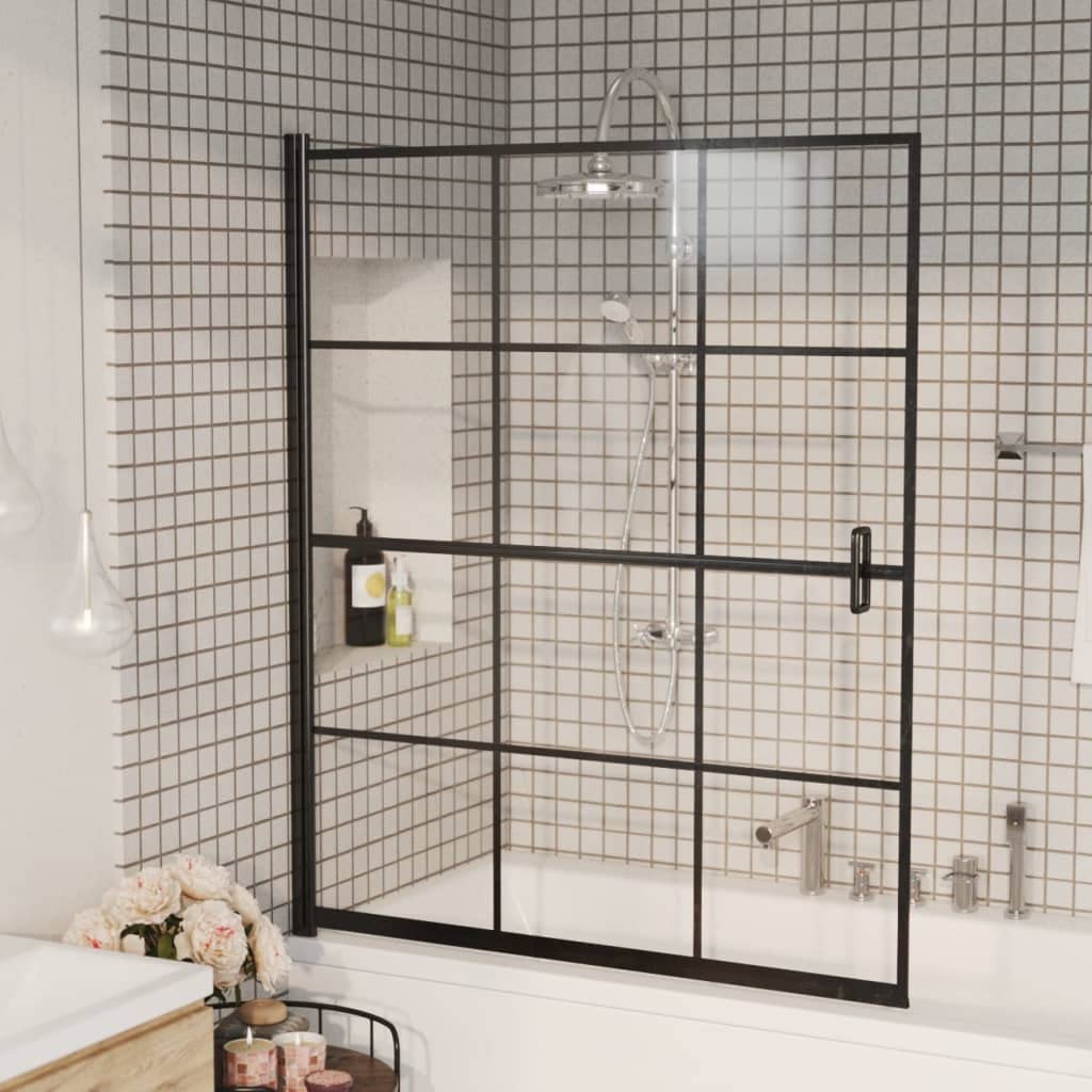 vidaXL ESG Safety Glass Shower Enclosure 45.7