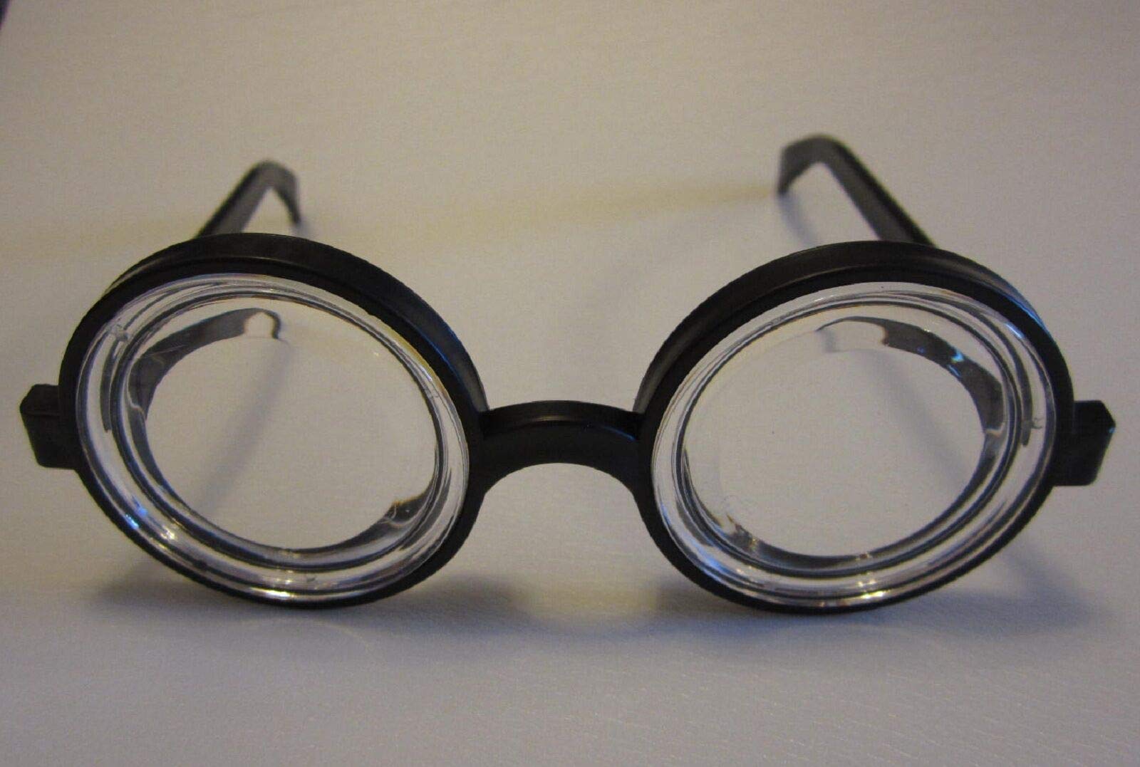 Little Nest Kids Black Nerd Glasses with Thick Lens - Geek Costume Eyewear, Coke Bottle Frame Glasses for Boys & Girls - Perfect for Halloween, Cosplay, and Themed Parties